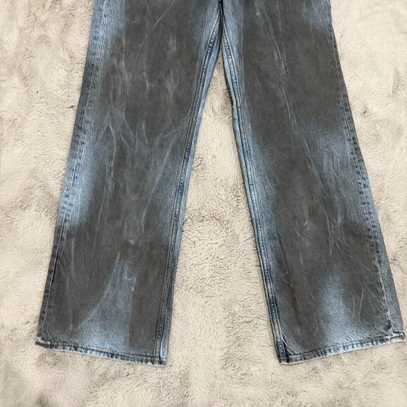 NWT Free People We The Free Tinsley Baggy High Rise Jean 28 Dark Gray Rinse Boho - Picture 3 of 16